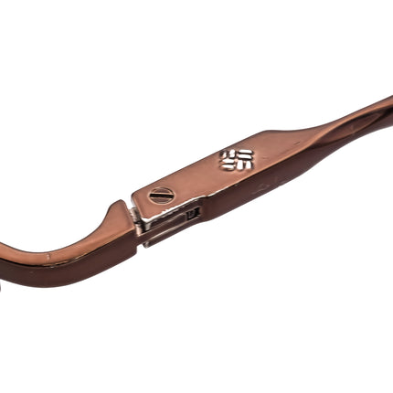 Columbia Men's Eyeglasses Panther Ridge 105 C02 Brown Half Rim Metal Frame 52[]19 140