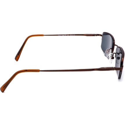 Columbia Men's Eyeglasses Panther Ridge 105 C02 Brown Half Rim Metal Frame 52[]19 140