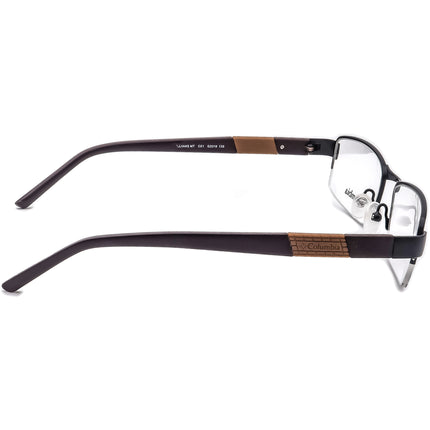 Columbia Men's Eyeglasses Williams MT C01 Black/Brown Half Rim Frame 52[]18 135