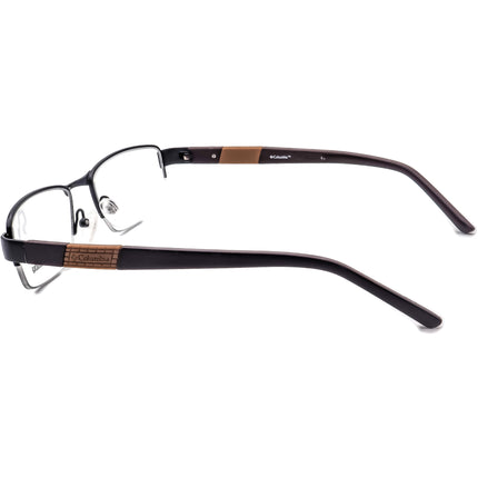 Columbia Men's Eyeglasses Williams MT C01 Black/Brown Half Rim Frame 52[]18 135