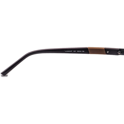 Columbia Men's Eyeglasses Williams MT C01 Black/Brown Half Rim Frame 52[]18 135
