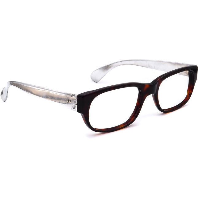 Cutler And Gross Eyeglasses Havana/Silver Rectangular Frame 53[]17 140