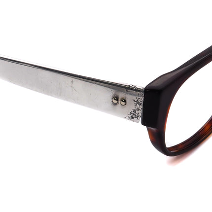 Cutler And Gross Eyeglasses Havana/Silver Rectangular Frame 53[]17 140