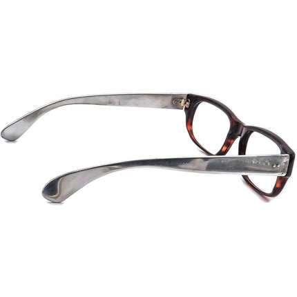 Cutler And Gross Eyeglasses Havana/Silver Rectangular Frame 53[]17 140