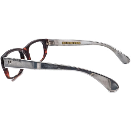 Cutler And Gross Eyeglasses Havana/Silver Rectangular Frame 53[]17 140
