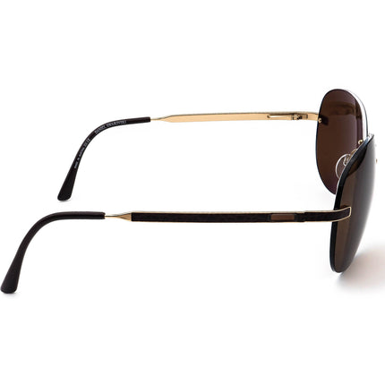 Daniel Swarovski Women's Rx Sunglasses FRAME ONLY S629 20 6052 Titanium Gold/Brown with Rhinestones Rimless Austria 59 mm