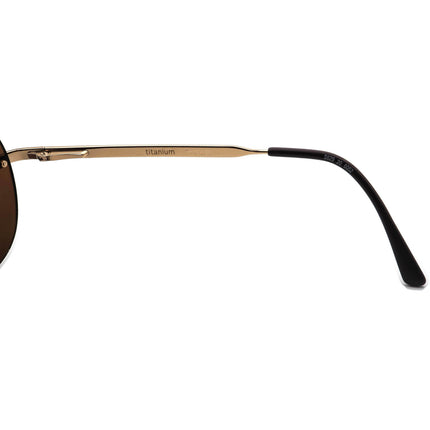 Daniel Swarovski Women's Rx Sunglasses FRAME ONLY S629 20 6052 Titanium Gold/Brown with Rhinestones Rimless Austria 59 mm