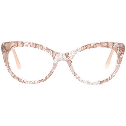 Dolce & Gabbana Women's Eyeglasses DG 3197 2856 Nude Lace Cat Eye Frame 51[]19 140