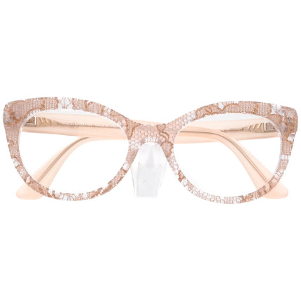 Dolce & Gabbana Women's Eyeglasses DG 3197 2856 Nude Lace Cat Eye Frame 51[]19 140