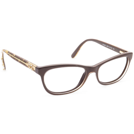 Dolce & Gabbana Women's Eyeglasses DG 3221 2918 Crystal on Brown/Gold Semi Cat Eye Frame 51[]16 140