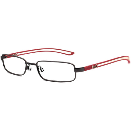 Dolce & Gabbana Eyeglasses D&G 4150 731 Gunmetal/Red Rectangular Frame Italy 51[]17 130