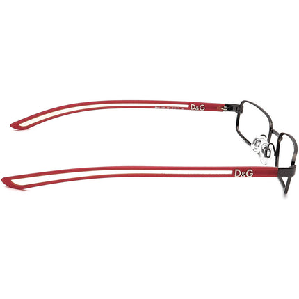 Dolce & Gabbana Eyeglasses D&G 4150 731 Gunmetal/Red Rectangular Frame Italy 51[]17 130