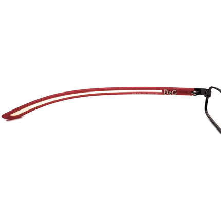 Dolce & Gabbana Eyeglasses D&G 4150 731 Gunmetal/Red Rectangular Frame Italy 51[]17 130