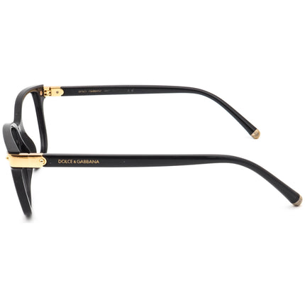 Dolce & Gabbana Women's Eyeglasses DG 5036 501 Polished Black & Gold Butterfly Frame Italy 53[]17 140