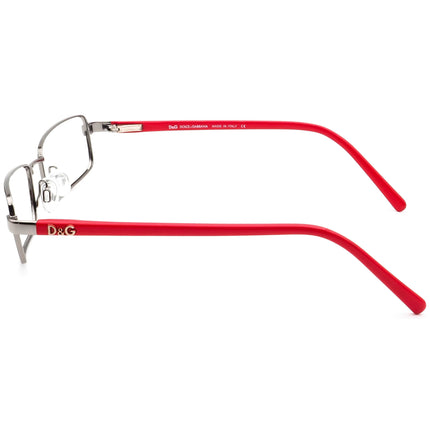 Dolce & Gabbana Eyeglasses D&G 5002 071 Silver/Red Rectangular Frame Italy 51[]17 135