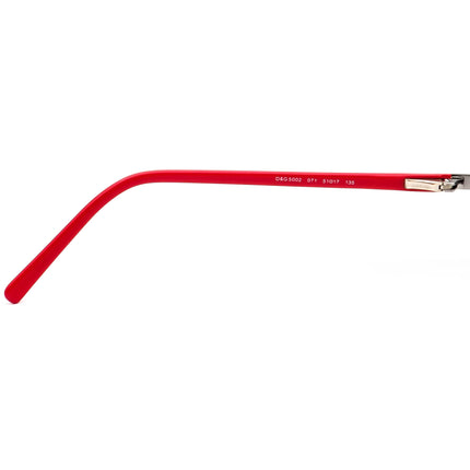 Dolce & Gabbana Eyeglasses D&G 5002 071 Silver/Red Rectangular Frame Italy 51[]17 135