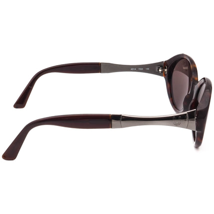 Emanuel Ungaro Women's Vintage Sunglasses 4014 7002 Dark Havana/Gunmetal Oval Italy 53 mm