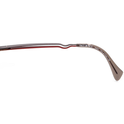 Face A Face Women's Eyeglasses Amour COL 963 Matte Brown/Gunmetal & Burgundy Modified Oval Metal Frame France 49[]18 140