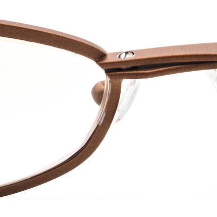 Face A Face Women's Eyeglasses Amour COL 963 Matte Brown/Gunmetal & Burgundy Modified Oval Metal Frame France 49[]18 140