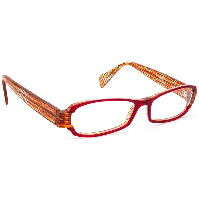 Face A Face Women's Eyeglasses Axess 4 COL 695 Merlot/Striped Multicolor Rectangular Frame France 51[]15 135 Handmade
