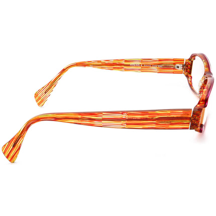 Face A Face Women's Eyeglasses Axess 4 COL 695 Merlot/Striped Multicolor Rectangular Frame France 51[]15 135 Handmade