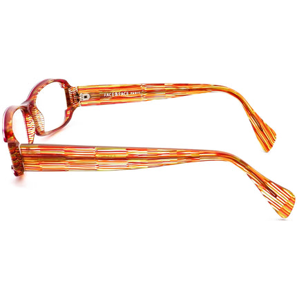 Face A Face Women's Eyeglasses Axess 4 COL 695 Merlot/Striped Multicolor Rectangular Frame France 51[]15 135 Handmade