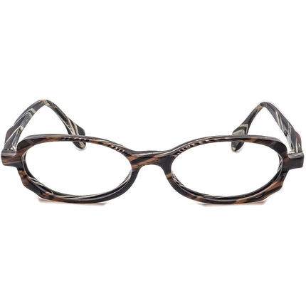 Face A Face Women's Eyeglasses COL 094 Brown Horn on Gray Horn Oval Frame France 52[]16 135