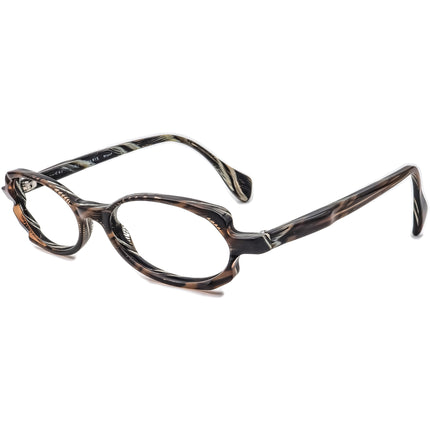 Face A Face Women's Eyeglasses COL 094 Brown Horn on Gray Horn Oval Frame France 52[]16 135