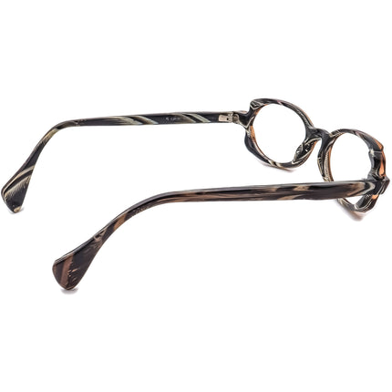 Face A Face Women's Eyeglasses COL 094 Brown Horn on Gray Horn Oval Frame France 52[]16 135