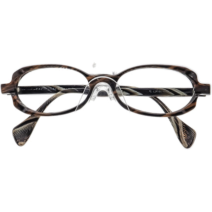 Face A Face Women's Eyeglasses COL 094 Brown Horn on Gray Horn Oval Frame France 52[]16 135