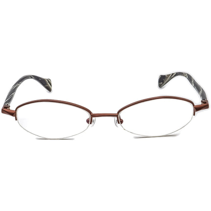 Face A Face Eyeglasses Smile 9210 Brown/Gray Horn Half Rim Frame France 51[]19 145