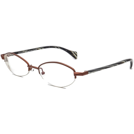 Face A Face Eyeglasses Smile 9210 Brown/Gray Horn Half Rim Frame France 51[]19 145