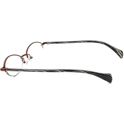 Face A Face Eyeglasses Smile 9210 Brown/Gray Horn Half Rim Frame France 51[]19 145