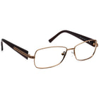 Fendi Women's Eyeglasses F933 209 Brown Rectangular Frame Italy 54[]15 135