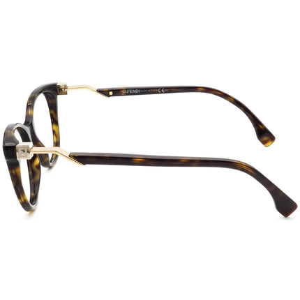 Fendi Women's Eyeglasses FF 0201 086 Dark Tortoise B-Shape Frame Italy 52[]17 140