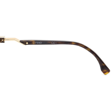 Fendi Women's Eyeglasses FF 0201 086 Dark Tortoise B-Shape Frame Italy 52[]17 140