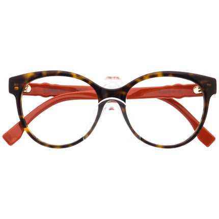 Fendi Women's Eyeglasses FF 0275 086 Dark Tortoise Round Frame Italy 52[]17 145