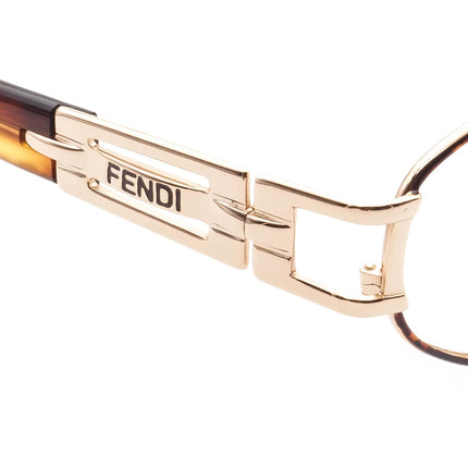 Fendi Vintage Sunglasses FS209 Tortoise Oval Italy 54 mm