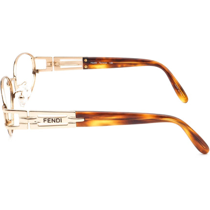Fendi Vintage Sunglasses FS209 Tortoise Oval Italy 54 mm