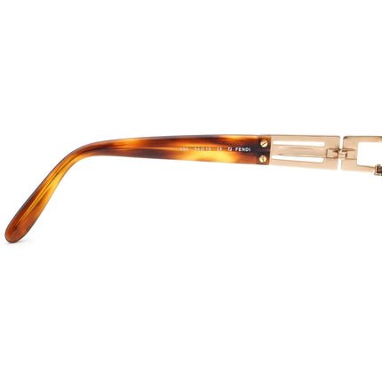 Fendi Vintage Sunglasses FS209 Tortoise Oval Italy 54 mm