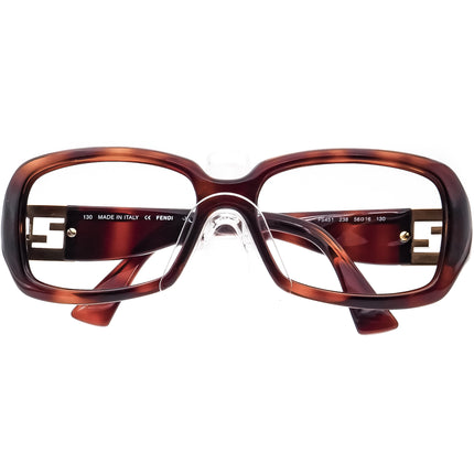 Fendi Women's Sunglasses FS451 238 Dark Havana Square Italy 56 mm