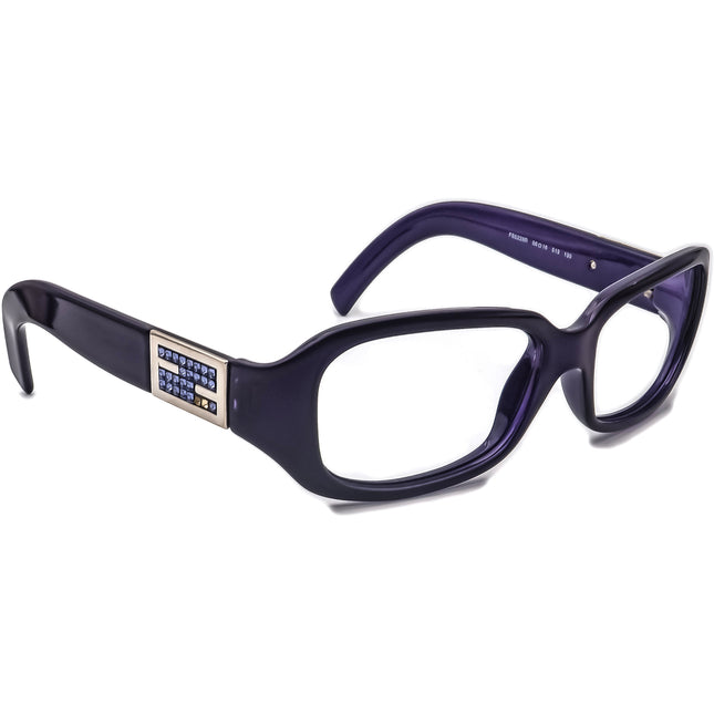 Fendi Women's Sunglasses FS5228R 513 Purple with Rhinestones Rectangular Italy 56 mm