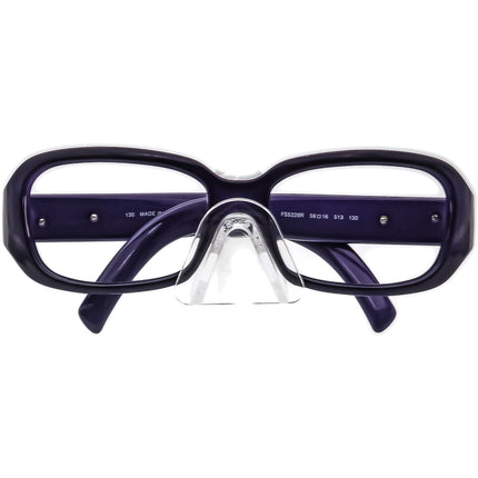 Fendi Women's Sunglasses FS5228R 513 Purple with Rhinestones Rectangular Italy 56 mm