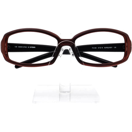 Fendi Women's Sunglasses FS 262 Burgundy Rectangular Italy 57 mm