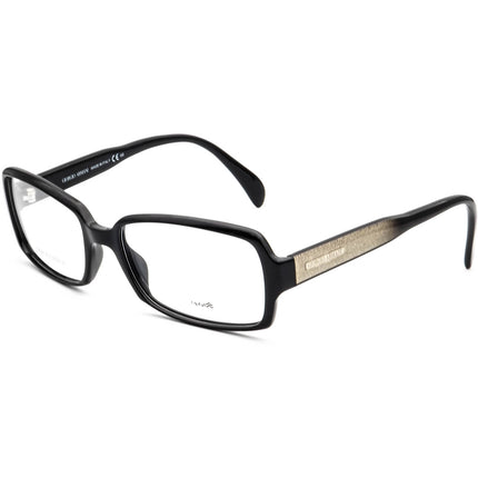 Giorgio Armani Women's Eyeglasses GA 868 D28 Glossy Black/Glitter Rectangular Frame Italy 53[]16 135