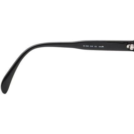 Giorgio Armani Women's Eyeglasses GA 868 D28 Glossy Black/Glitter Rectangular Frame Italy 53[]16 135
