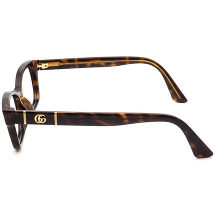 Gucci Women's Eyeglasses GG0635O 005 Havana Rectangular Frame Italy 53[]17 145