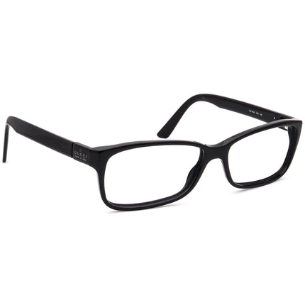 Gucci Women's Eyeglasses GG 1634 29A Polished Black Rectangular Frame Italy 55[]15 140