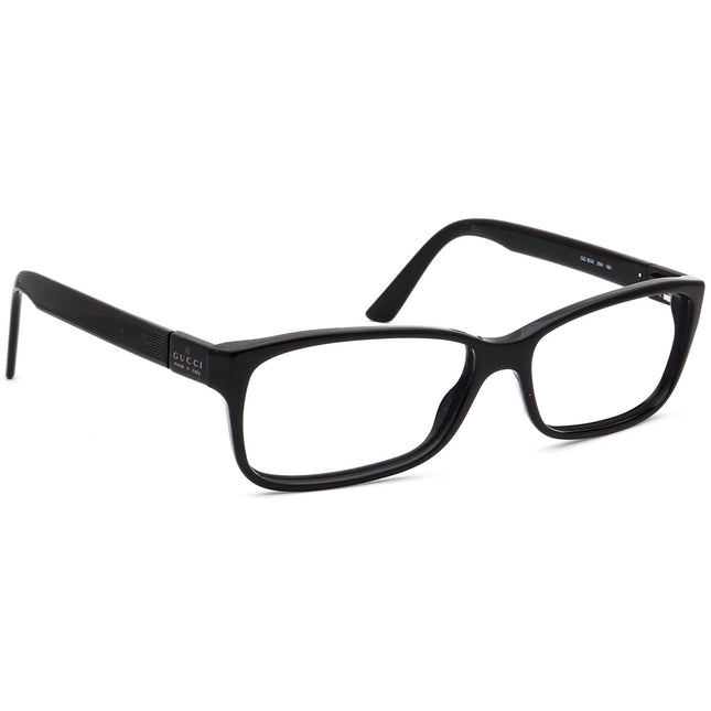 Gucci Women's Eyeglasses GG 1634 29A Polished Black Rectangular Frame Italy 55[]15 140