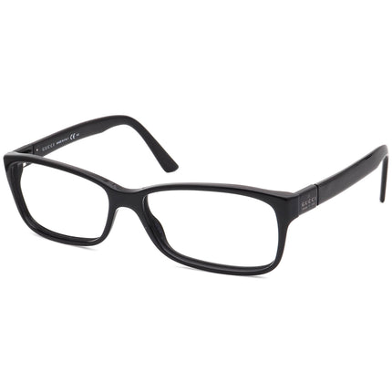 Gucci Women's Eyeglasses GG 1634 29A Polished Black Rectangular Frame Italy 55[]15 140